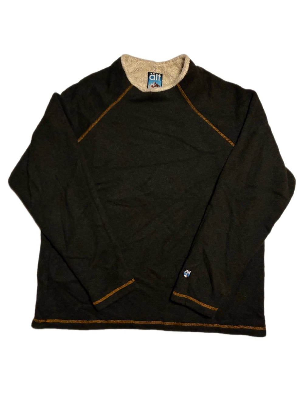 Vintage 90s KÜHL Alfwear Alfpaca Fleece Crewneck Pullover Charcoal Bro